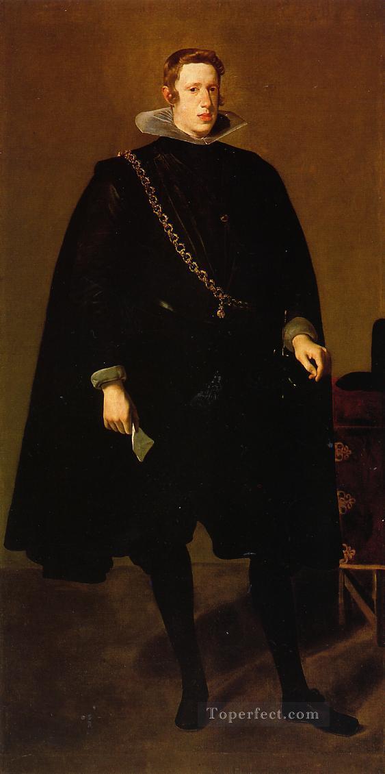 Philip IV Standing portrait Diego Velazquez Oil Paintings